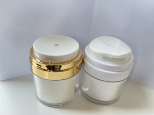 Pot à pompe sans air en acrylique pour crème sous vide, sortie de liquide supérieure/laterale, vente chaude, 15/30/50/100 ml - Product Image 2