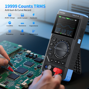 FNIRSI DST-201 Multimètre numérique <span class=keywords><strong>3</strong></span>-en-1, Oscilloscope, Générateur de signaux, 19999 comptes, 10 MHz/1 MHz, Outil portable pour électricien - Product Image 3