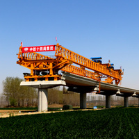 Grúa lanzadora de vigas de hormigón de doble viga tipo truss personalizada para la construcción de pilares de puentes