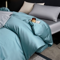 Nouvelle Arrivée 2026, Parure de Lit en Coton Satiné Couleur Unie Taille Queen, Draps Ultra Doux et Soyeux, Qualité Hôtelière & Entretien Facile