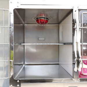 Cages pour chats OSCAT en acier inoxydable, 3 niveaux, 9 portes, avec lumière chaude, équipement médical pour animaux de compagnie, pour cliniques vétérinaires - Product Image 4