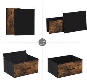 חום מטבח ארון אחסון כפרי שידת מגירות שידה שינה עם 6 מגירה - Product Image 4