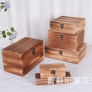 Caja de Almacenamiento de Madera Huifa, Rectangular, de Pino, Varios Tamaños, con Tapa Abatible, Decorativa para el Hogar y Escritorio - Product Image 2