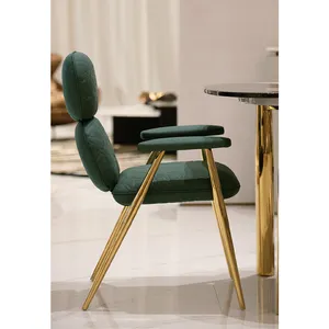 Elegante Crystal Steel Dining Chair Adicionar Glamour ao seu espaço de jantar com Crystal Accents