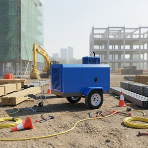 Compresseur d'air diesel SUPC, monté sur châssis, <span class=keywords><strong>moteur</strong></span> FAWDE, conception personnalisée, pression de 8 bars - Product Image 1