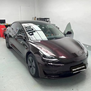 WRAPMASTER 1.52*17m autocollant PET Tourmalie rouge brillant vinyle autocollant brillant rouge vinyle Wrap - Product Image 2