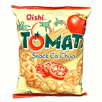 Sachet personnalisé imprimé MOPP VMPET CPP à scellage arrière pour chips, emballage alimentaire haute barrière, pochette plastique à fermeture éclair pour snacks et chips