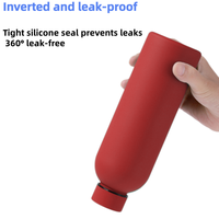 Gourde isotherme double paroi en acier inoxydable écologique colorée 350ML/500ML/750ML, portable pour l'extérieur, à petite ouverture