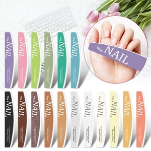 Professional Salon Manicure Tool for Natural Nails/ Emery Board Nail File /zebra Nail File