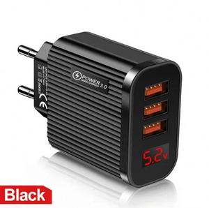 Three-port <b>USB</b> QC3.0 Fast Charger 15W Universal Intelligent Digital Display for Mobile Phone - Product Image 6