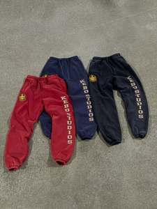 Pantalon de survêtement homme 100% coton, coupe droite ample, avec cordon de serrage, brodé, style streetwear hip-hop décontracté et tendance, nouveau modèle de niche - Product Image 2