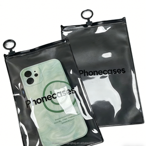 High End Custom Recyclable PVC Transparent Plastic Zipper Bags for Hair <strong>Bundles</strong> Golf Clothes Phone Cases Silk <strong>Screen</strong> Printing - Product Image 1