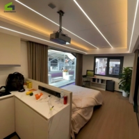 Capsule spatiale intelligente préfabriquée, hôtel modulaire portable, mini-maison écologique pour complexe hôtelier, glamping, Airbnb, extérieur, étanche