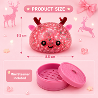 Jouet Squishy Élan Pailleté 15cm, Doux et Scintillant, Gadget Anti-stress à Presser, Emballé en Boîte Colorée, Ornement Réducteur de Stress