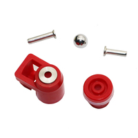 Abreuoires billes automatique en acier rouge, 1 pièce, pour les poules, gobelets pour boire les poissons