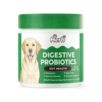 Friandises à mâcher molles probiotiques pour chiens pour la santé intestinale et le soutien immunitaire - Absorption rapide 2,2 g/unité pour toutes les races et tous les stades de vie