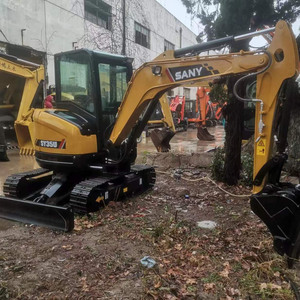 Mini-pelleuse Sany 35U d'occasion de 3,5 tonnes avec lame, excavatrice sur chenilles Sany 35U d'occasion en excellent état de fonctionnement - Product Image 4