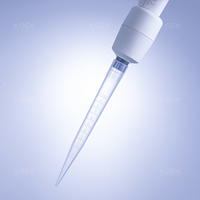 Vente en gros usine – Embouts de pipette jetables transparents en PP de 10 ml à pointe courte et large, en support