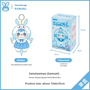 Kongjin San Xiao Mao Samuel Ocean วันรวมญาติชุดน่ารักทันสมัยกล่องตาบอดจี้แก้วของขวัญสาวๆ - Product Image 5