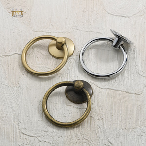 Poignée de tiroir circulaire Jingmao en alliage de zinc, à trou unique, style européen - Product Image 2