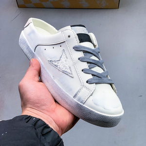 Zapatillas Deportivas Casuales para Mujer Star, Parte Superior de Cuero Genuino de Alta Calidad, Suela de Goma Suave, con Cordones, Clásicas, para Caminar, a la Moda - Product Image 3