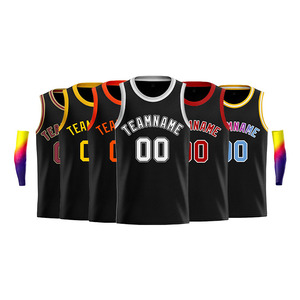 Maillots de basketball personnalisés pour adultes en gros – Imprimés, en mesh respirant, anti-bactériens, sans manches, brodés - Product Image 1