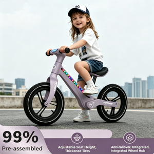 FUTURE Vélo d'équilibre lumineux à LED pour enfants de 2 à 7 ans, meilleur cadeau d'anniversaire, vélo d'apprentissage pour enfants, vélo sans pédales pour tout-petits - Product Image 5