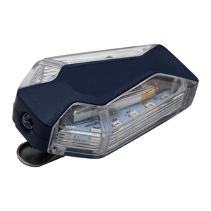 Feux de signalisation LED de sécurité non-réfléchissants, étanches, rechargeables, 500 mAh, à commande tactile, clignotants, ABS, rouge et <span class=keywords><strong>bleu</strong></span> - Product Image 2