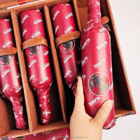 Papier de soie de haute qualité rouge vin avec logo personnalisé pour bouteille de vin, emballage cadeau pour vin