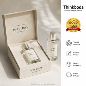Scatola rigida in carta stampata personalizzata con chiusura a ribalta, superficie in lino, confezione in carta di alta qualità <span class=keywords><strong>per</strong></span> profumi e regali di lusso - Product Image 1