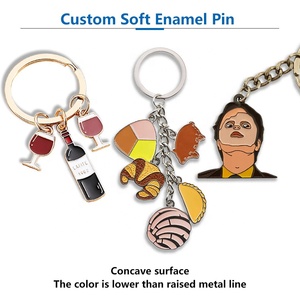 พวงกุญแจโลหะสังกะสีรูปหัวใจ3D จำนวนมากพร้อมโลโก้ - Product Image 2