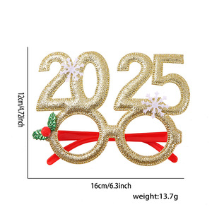2025 Christmas Light up Hairband Decoration for Girl Green <b>Red</b> Gold New Year Headband Decor Christmas <b>Glitter</b> Headbands Costume - Product Image 3
