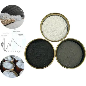 Bubuk turmalin hitam abu-abu Ultra halus dari bijih alami untuk produk perawatan kesehatan bubuk turmalin putih Nano untuk kosmetik