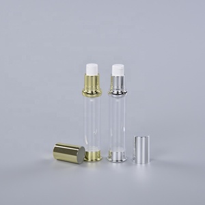 Mini flacon de sérum cosmétique pour les yeux, flacon transparent en plastique blanc avec pompe sans air, flacon rechargeable sans air pour parfum, flacon sans air pour <span class=keywords><strong>bronzage</strong></span> - Product Image 3