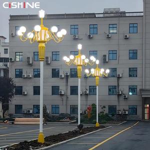 Cishine - Farola Decorativa de 6m, 8m, 9m y 10m, Galvanizada en Caliente, Luz Cálida y Blanca para Centros Urbanos y Avenidas - Product Image 1