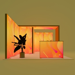 Bền 10x10 <span class=keywords><strong>10x20</strong></span> quảng cáo thiết bị seg lightbox LED lightbox Booth đứng cho triển lãm - Product Image 4