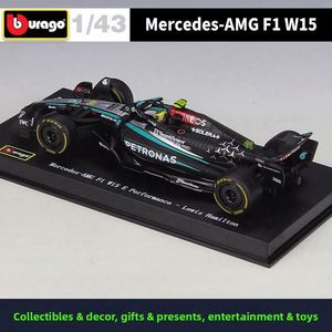 Modèle de voiture de course Formule 1 en alliage moulé sous pression 1:43 2024, style <span class=keywords><strong>F1</strong></span>, véhicule à roues ouvertes, avec vitrine en acrylique, objet de collection, vente en gros - Product Image 4