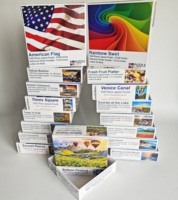 Kualitas tinggi kertas warna penuh kustom papan putih teka-teki dewasa, Cerulean Geyser Yellowstone 1000 bagian teka-teki Jigsaw