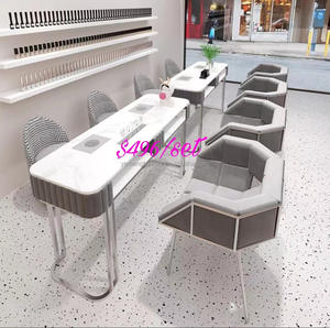 Mesa de Manicura Usada en Venta Caliente de Fábrica Yicheng, Mesa de Manicura con Superficie de Mármol, Mesa de Manicura Económica, Precio Económico al por Mayor - Product Image 5