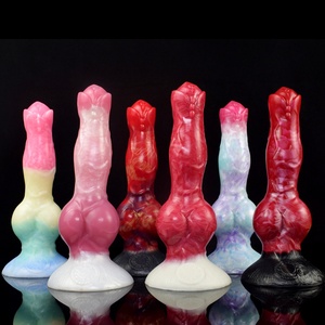 N5028 Thick Dog Knot <b>Dildo</b> Suction Cup Vaginal Massager Penis Women Masturbation <b>Dildo</b> Anal Dilator Silicone Adult Sex Products - Product Image 6