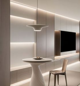 Ensembles de meubles de salon avec décoration en bois, style moderne minimaliste, personnalisation complète de la maison, armoires sur mesure pour villa - Product Image 3