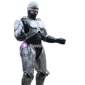 Realistic Human life size Attractive Mechanical Show Cop Cosplay Robot Costume animatronic robot costume