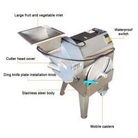 Elektrische Multifunctionele Groente Chopper Keuken Ui Snijden Groente Fruit Tomaat Foto Komkommer Wortelsnijder Machine