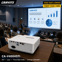 Projecteur laser CAAVITS ST 0.495 4000lm DLP Full HD pour salles de formation et réunions, projecteur d'usine CA-V400HSTi