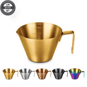 Taza Medidora de Espresso, Tazas Dobles para Espresso, Taza Dosificadora de Granos de Café de Acero Inoxidable, Accesorios para Máquinas de Espresso - Product Image 1