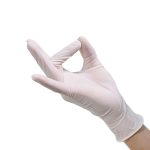 ถุงมือตรวจโรค ถุงมือยางลาเท็กซ์แบบมีแป้ง ถุงมือยางลาเท็กซ์ - Product Image 1