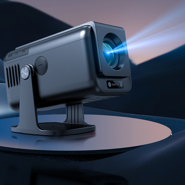 Android 13.0 Mini WiFi Projector with Full HD 1080P 4K Resolution LED Lamp for Home Theater Overhead Projection