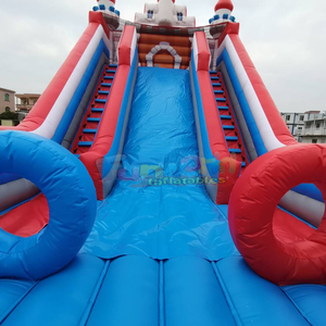 Castillo inflable gigante para fiestas infantiles al aire libre con tobogán, castillo inflable comercial con resbaladilla. - Product Image 4