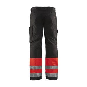 BLAKLADER - 186218115599C154 Pantalon d'hiver haute visibilité Rouge/Noir-EAN 7330509376843 HI-VIS WORKWEAR - Product Image 2