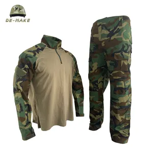 Uniforme de cor camuflada para roupas personalizadas, uniforme de estilo de terno de sapo por atacado